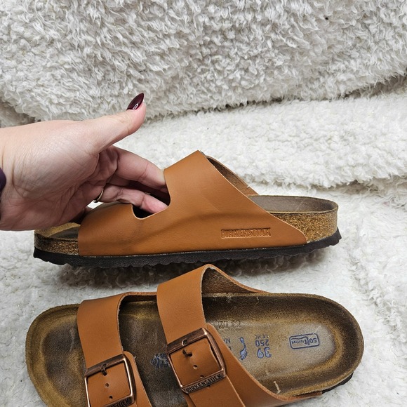 Birkenstock Arizona Birko-flor Soft Footbed Slide Sandals sz 39 - Picture 9 of 9